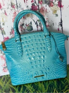 BRAHMIN Tropic Blue MED DUXBURY NWT